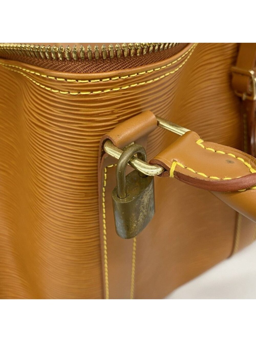Louis Vuitton Boston Bag Epi Keepall 55 Cipango Gold - Picture 7 of 8